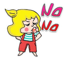 Miss Nothing - don't worry be happy sticker #13773616