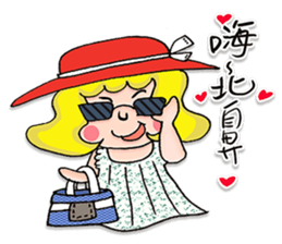 Miss Nothing - don't worry be happy sticker #13773623