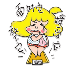 Miss Nothing - don't worry be happy sticker #13773627