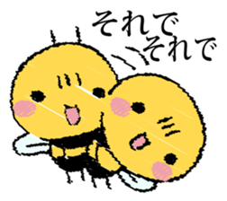 It's a honeybee. sticker #13773952
