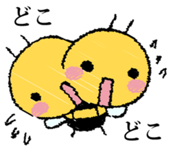 It's a honeybee. sticker #13773960