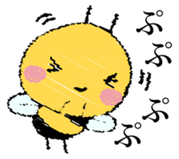 It's a honeybee. sticker #13773967