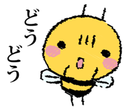 It's a honeybee. sticker #13773971