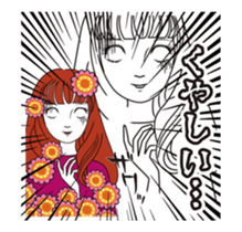 Pewter maiden/Too surprised exaggerated sticker #13774110