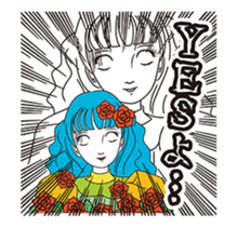 Pewter maiden/Too surprised exaggerated sticker #13774126