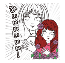 Pewter maiden/Too surprised exaggerated sticker #13774129