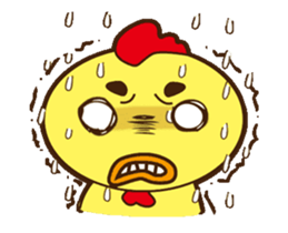 Comfortably chicken Animation sticker #13774286