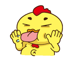 Comfortably chicken Animation sticker #13774292