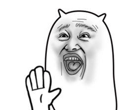 Ugly face 4 sticker #13774630