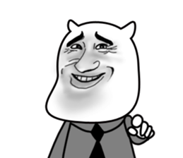 Ugly face 4 sticker #13774636