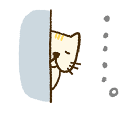 Unique face of the cat sticker #13775074