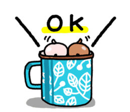 Tea cup rabbit sticker #13775116