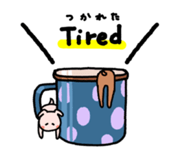 Tea cup rabbit sticker #13775126
