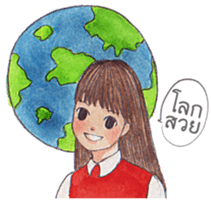 Polite Girl [TH] sticker #13775655