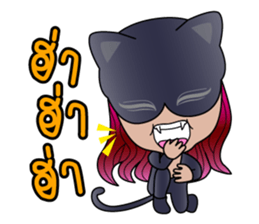 Meow Black Cat sticker #13775764