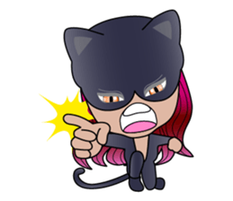 Meow Black Cat sticker #13775794