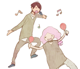 Universe at a fingertip sticker #13776021