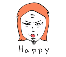 Men of long hair 2 sticker #13776223