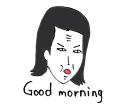 Men of long hair 2 sticker #13776224