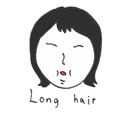 Men of long hair 2 sticker #13776227