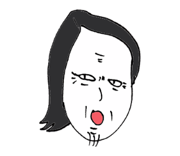 Men of long hair 2 sticker #13776228