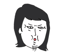 Men of long hair 2 sticker #13776232