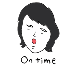 Men of long hair 2 sticker #13776238