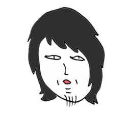 Men of long hair 2 sticker #13776243