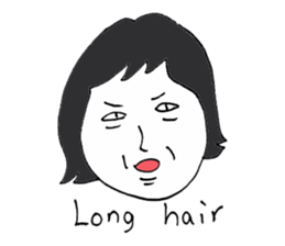 Men of long hair 2 sticker #13776246