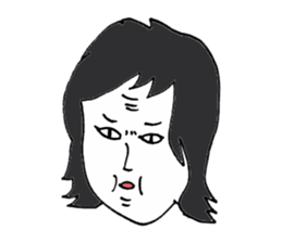 Men of long hair 2 sticker #13776253