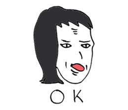 Men of long hair 2 sticker #13776256