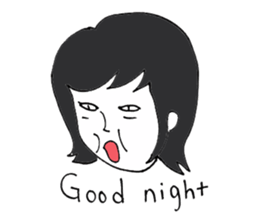 Men of long hair 2 sticker #13776260