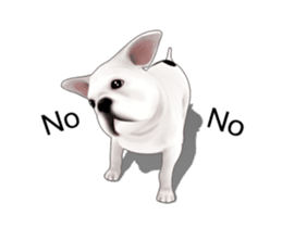 Cute and lovely French bulldog Animated sticker #13779929