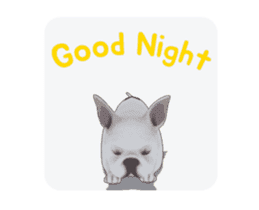 Cute and lovely French bulldog Animated sticker #13779948
