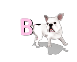 Cute and lovely French bulldog Animated sticker #13779949