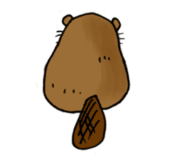 Ugly&Cute Beaver -OYABUN- sticker #13780275