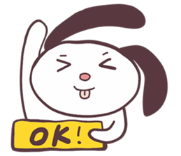 Lazy Rabbit Talks sticker #13780407