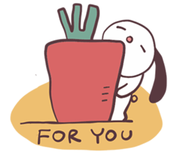 Lazy Rabbit Talks sticker #13780415