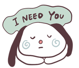 Lazy Rabbit Talks sticker #13780416