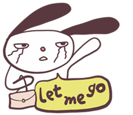 Lazy Rabbit Talks sticker #13780434