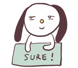 Lazy Rabbit Talks sticker #13780437
