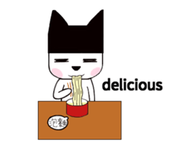 Black hat cat 2 sticker #13780714