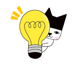 Black hat cat 2 sticker #13780715