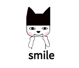 Black hat cat 2 sticker #13780721