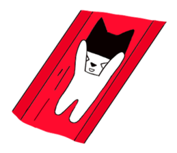 Black hat cat 2 sticker #13780734
