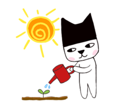 Black hat cat 2 sticker #13780737