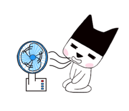 Black hat cat 2 sticker #13780738