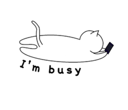 White Cat Lucy sticker #13781367