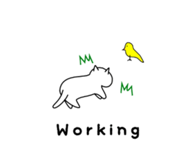 White Cat Lucy sticker #13781371