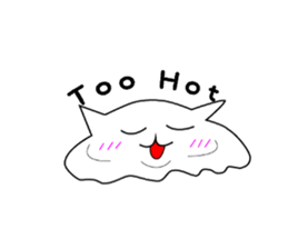 White Cat Lucy sticker #13781375